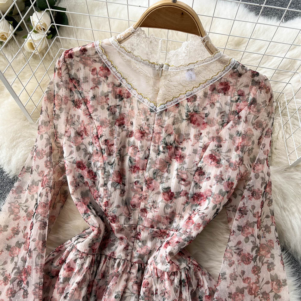 Jocelyn Lace Mesh Dress