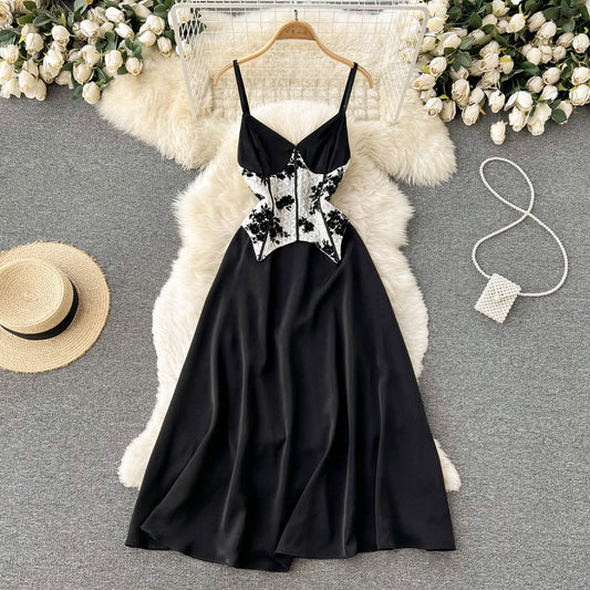 Sylvia Lace Detail Dress
