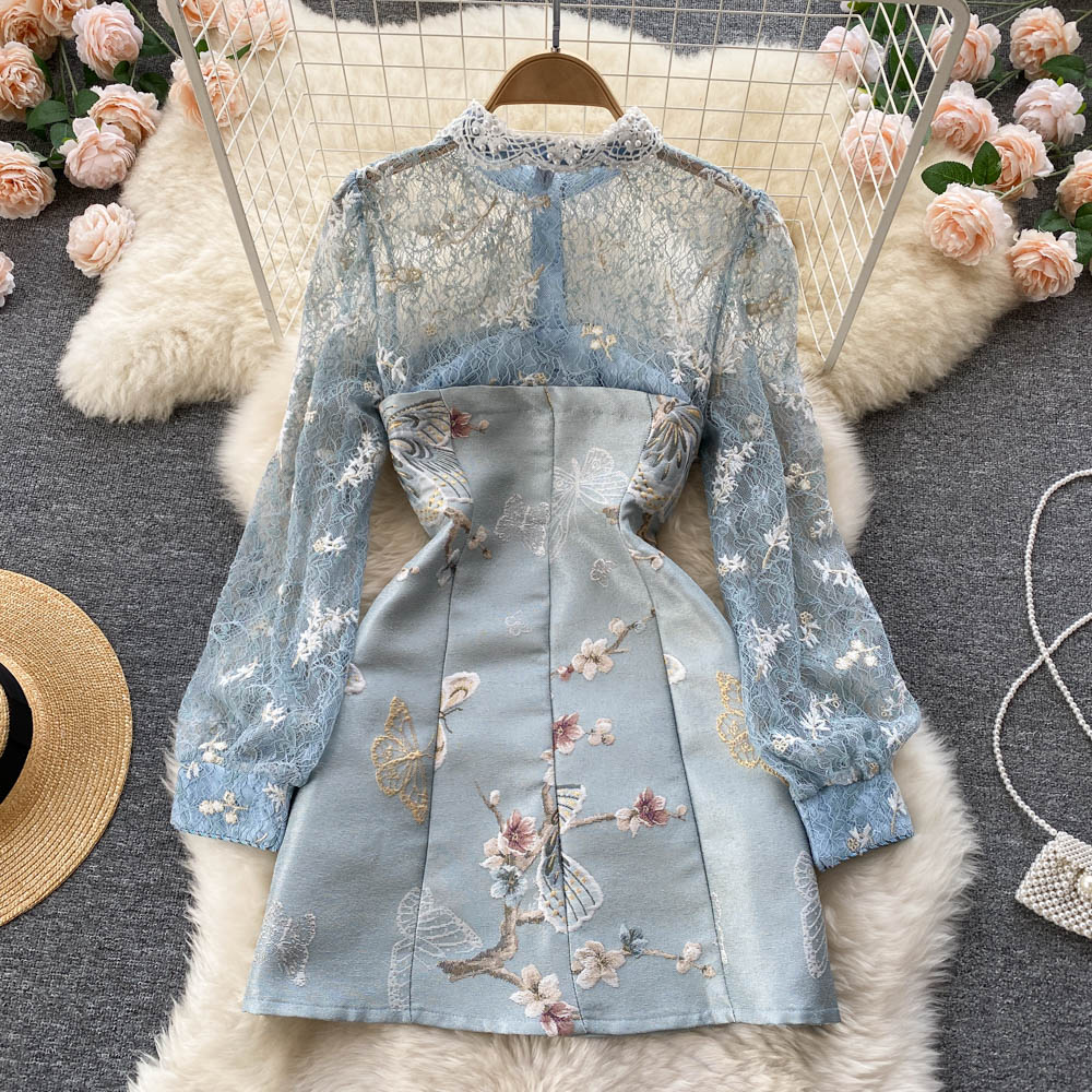 Rene Beaded Embroidered Dress