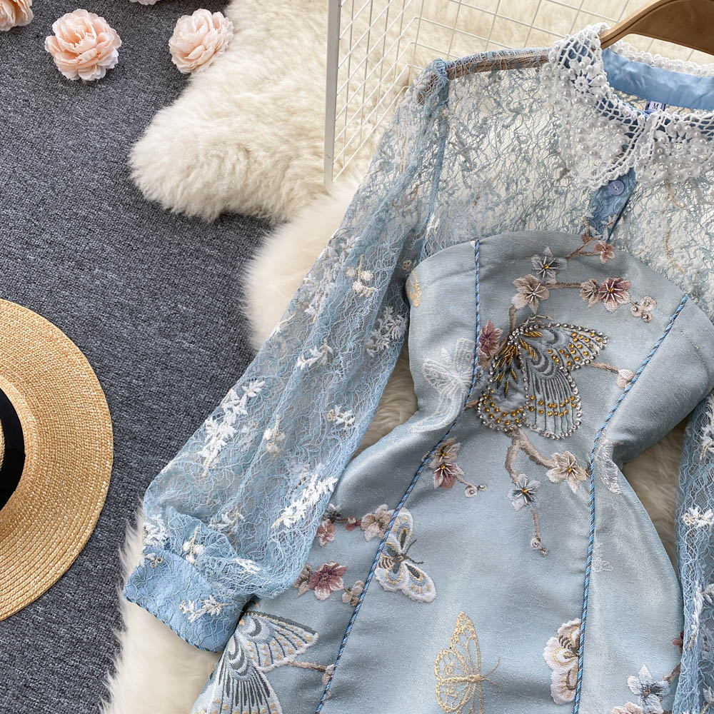Rene Beaded Embroidered Dress