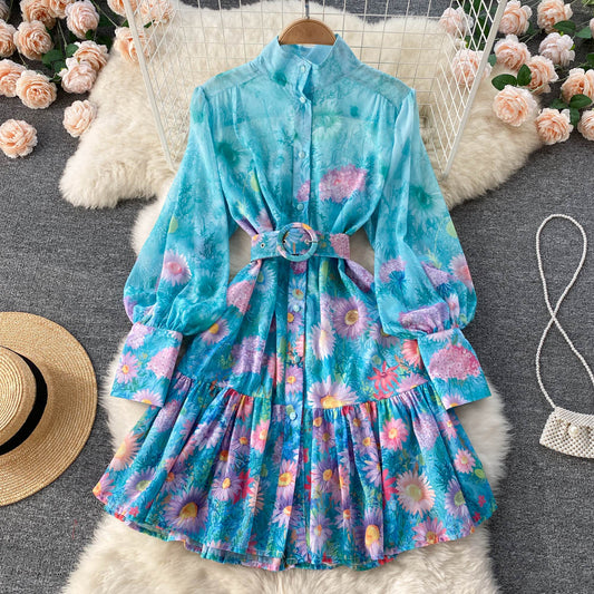 Jodie Puff Sleeve Mini Dress