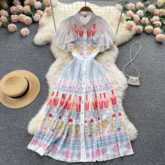Joan Flutter Sleeve Dress