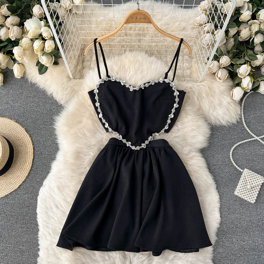 Charm Open Back Mini Dress