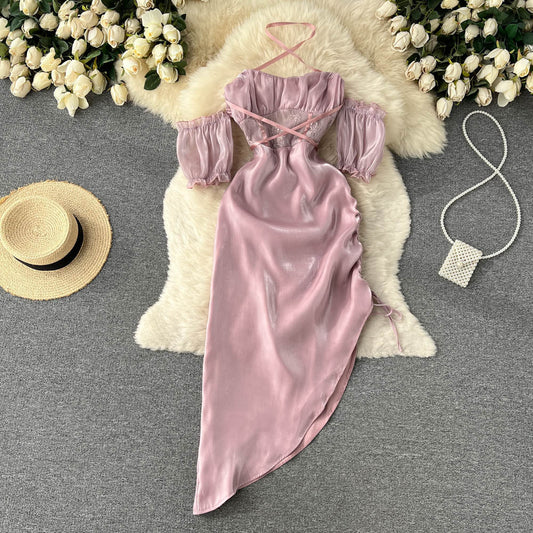 Mariel Off-Shoulder Drawstring Dress