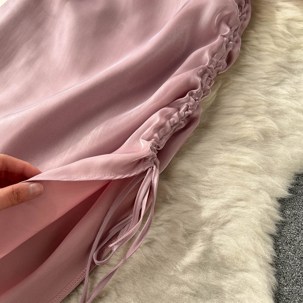 Mariel Off-Shoulder Drawstring Dress