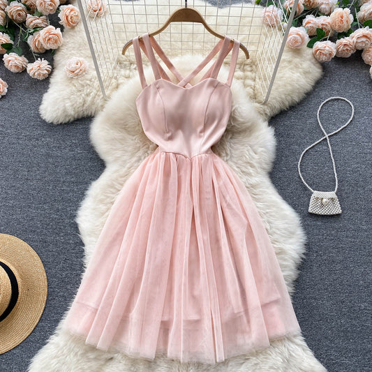 Desiree Open Back Mesh Dress