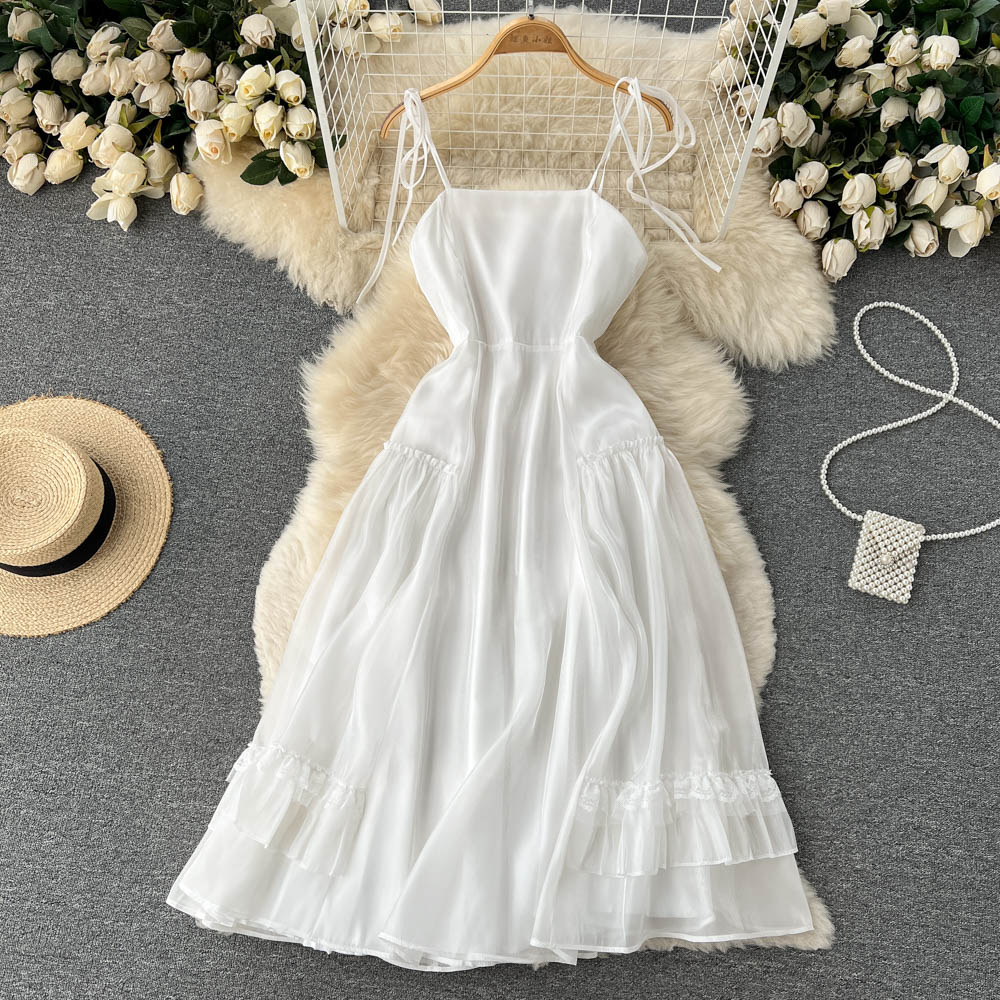 Cate Pleated Chiffon Dress