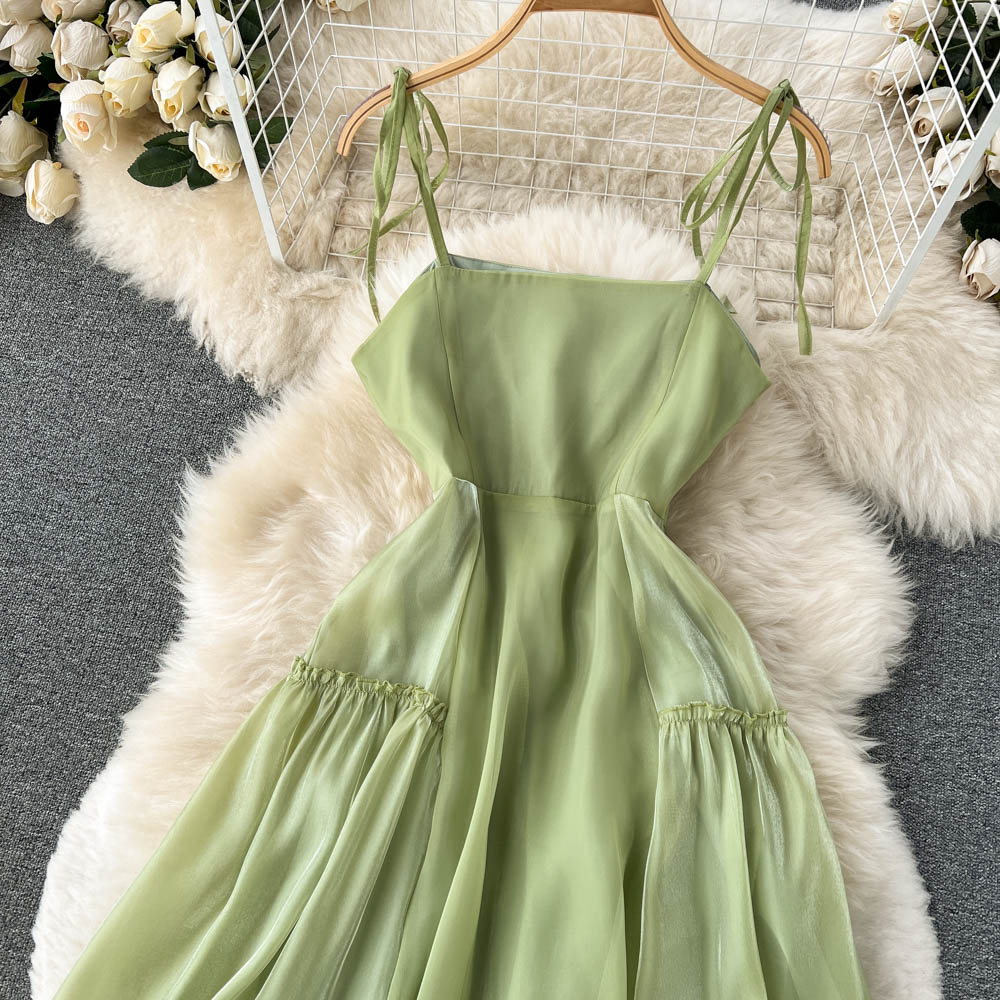Cate Pleated Chiffon Dress