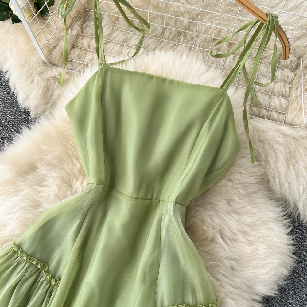Cate Pleated Chiffon Dress