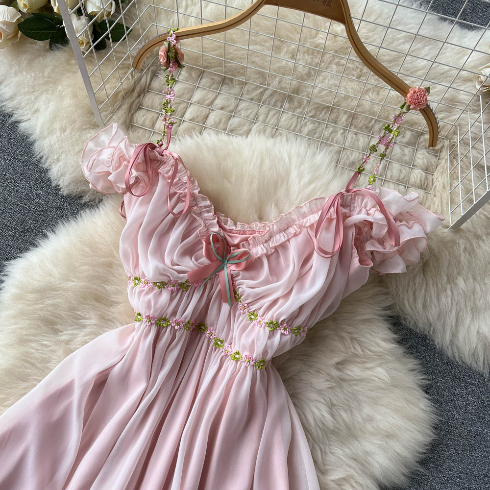 Scarlette Pleated Chiffon Dress