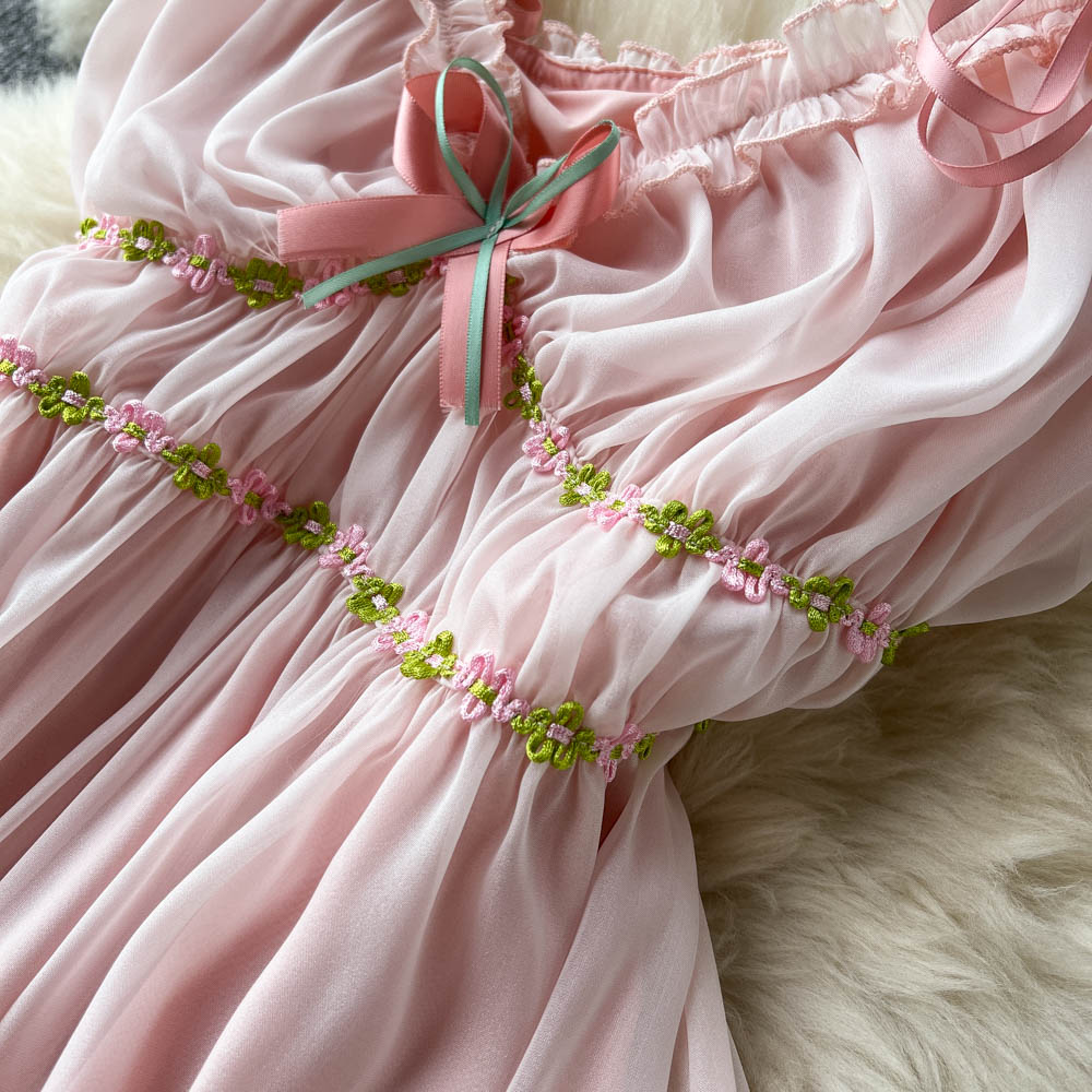 Scarlette Pleated Chiffon Dress