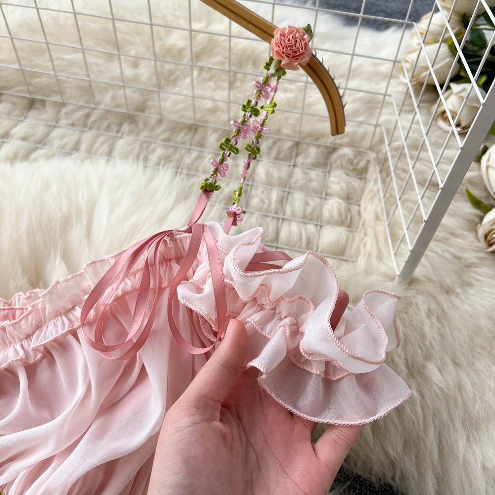Scarlette Pleated Chiffon Dress