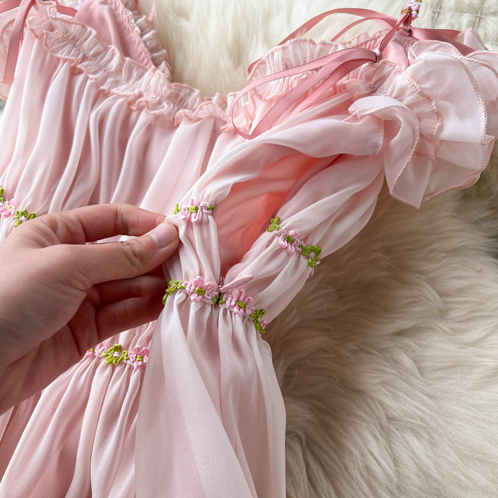 Scarlette Pleated Chiffon Dress