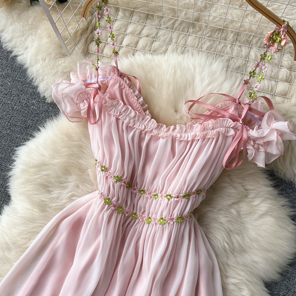 Scarlette Pleated Chiffon Dress