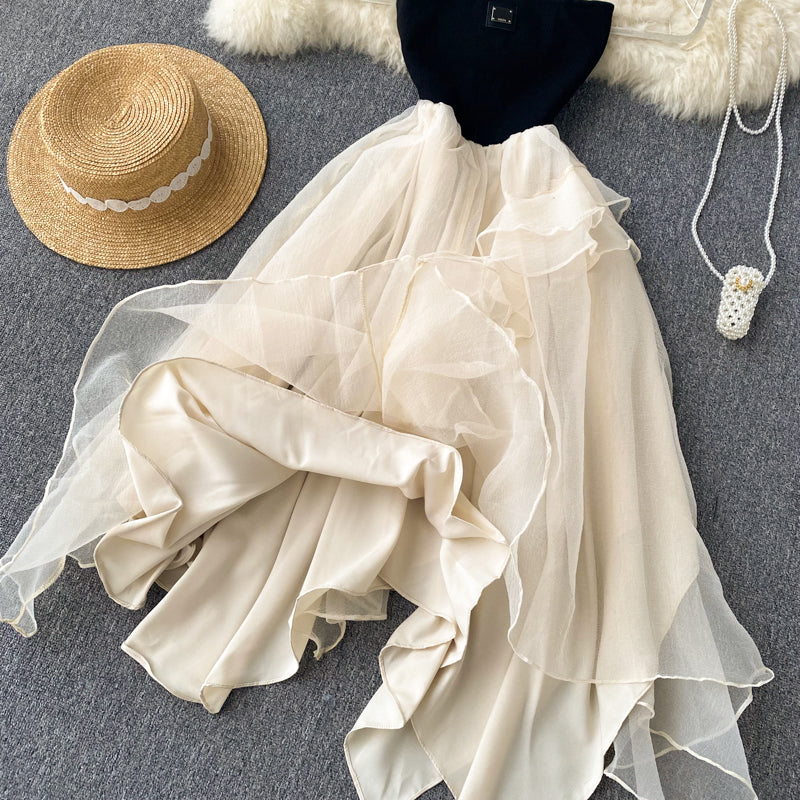 Aithne Chiffon Mesh Dress