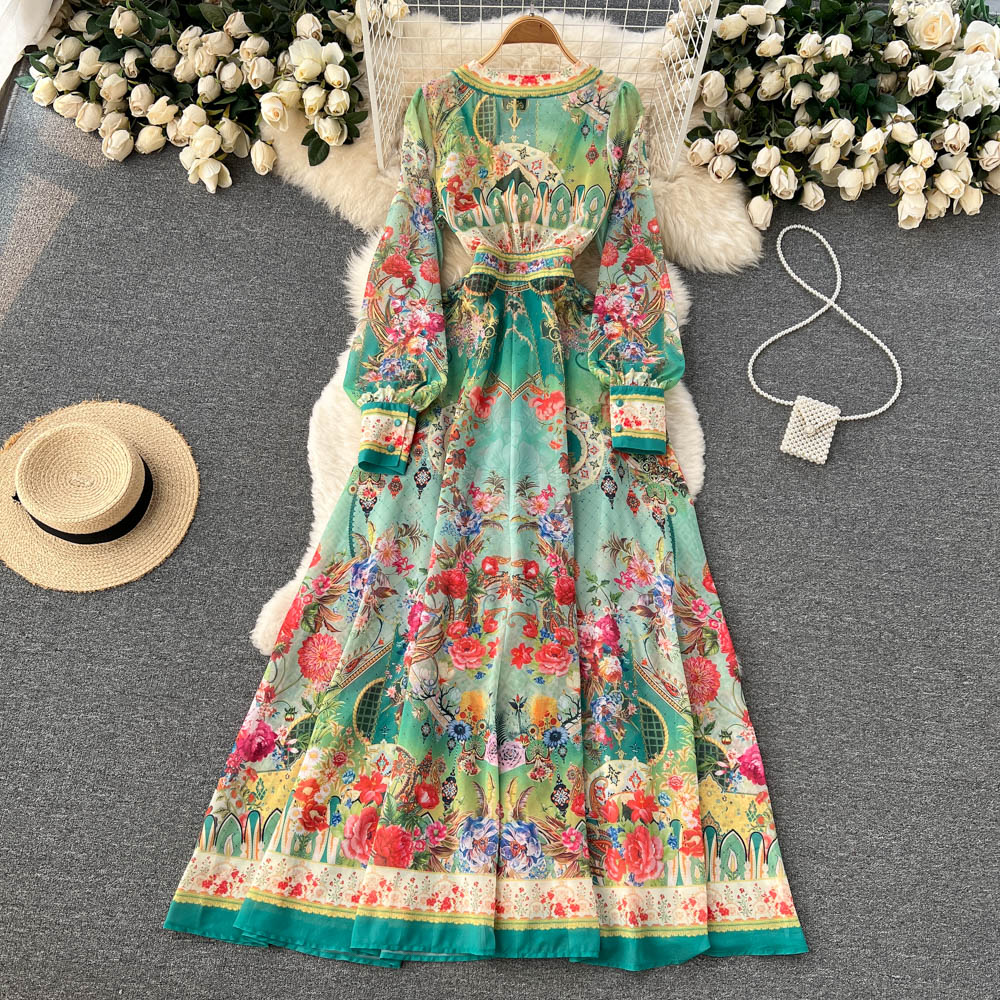 Agnes Lantern Sleeve Maxi Dress