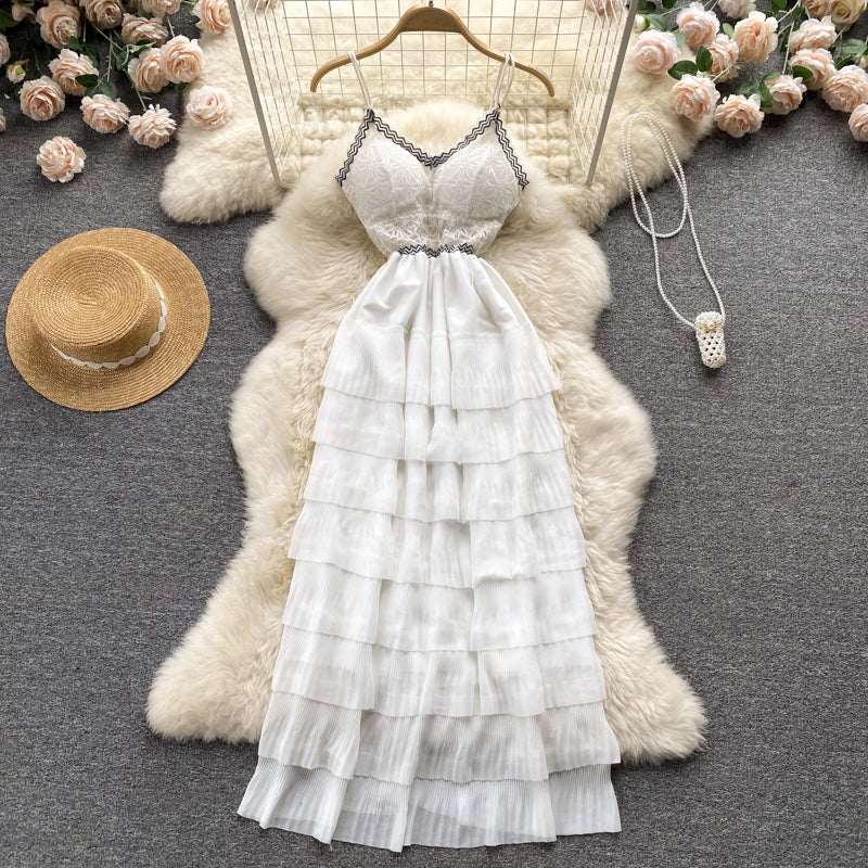 Nicole Tiered Lace Dress