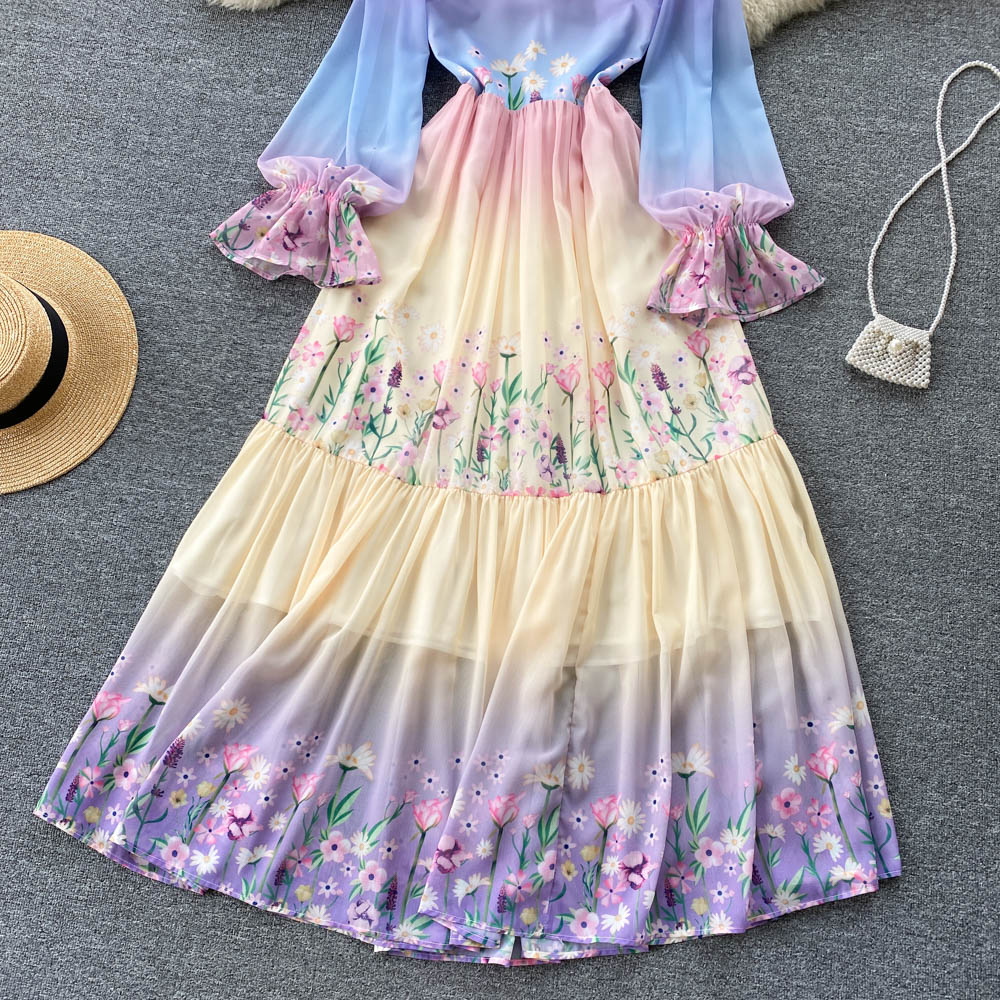 Sheila Tiered Puff Sleeve Dress