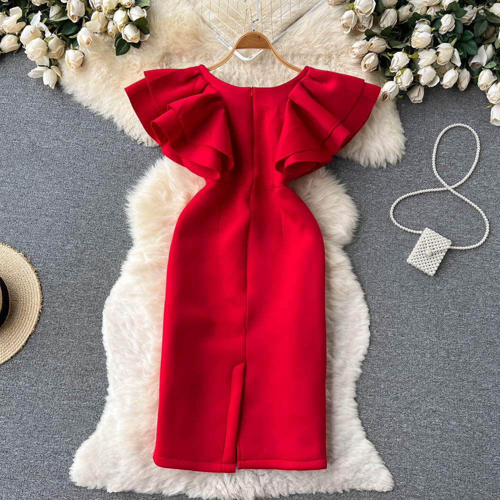 Londyn Ruffle Sleeve Dress