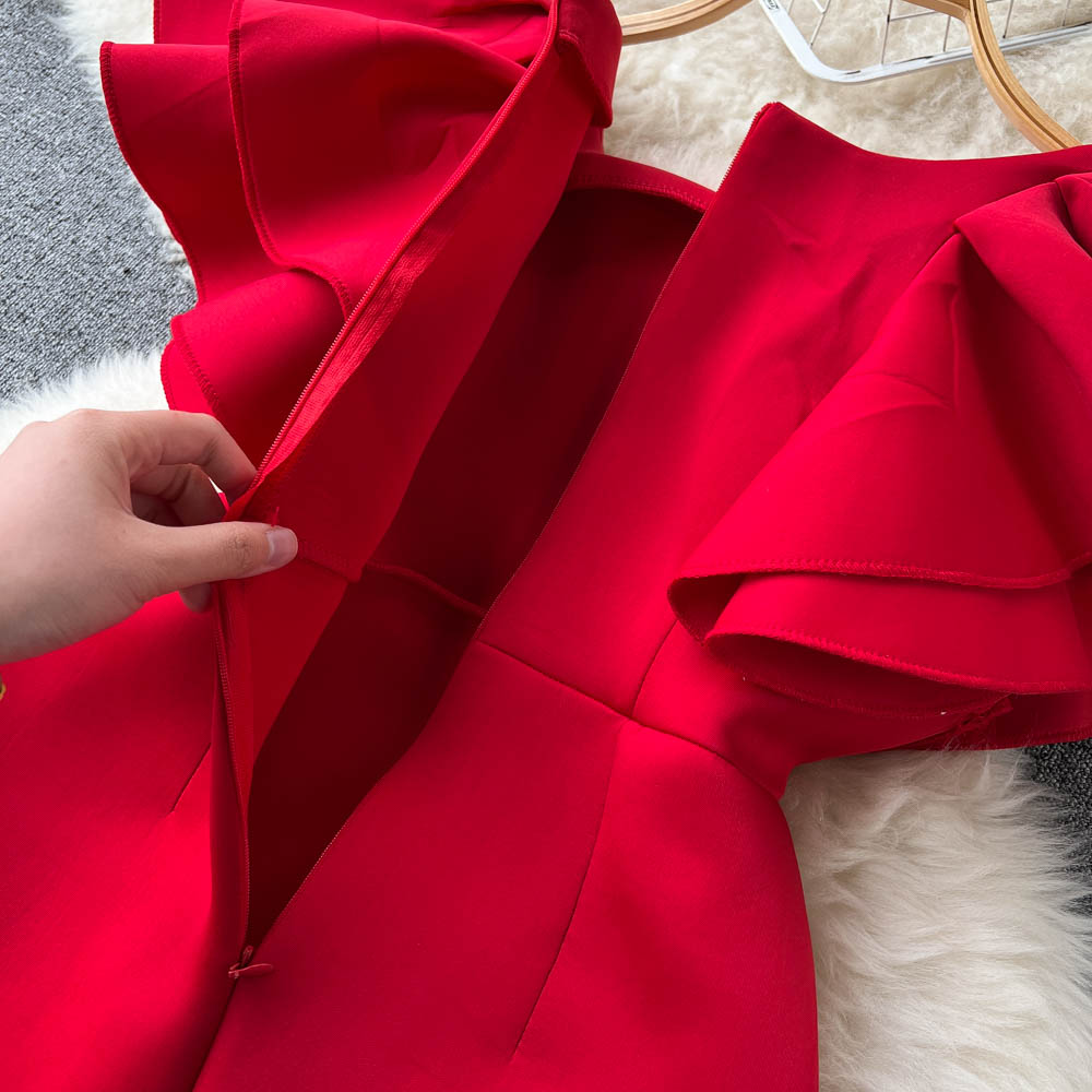 Londyn Ruffle Sleeve Dress
