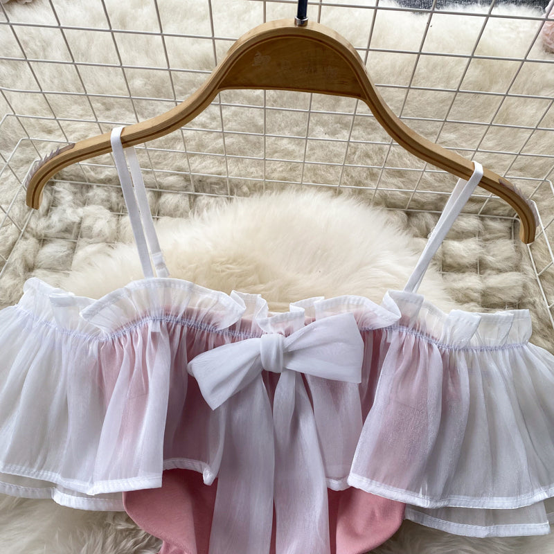 Anna Ruffle Ruched Dress