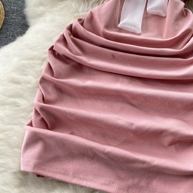 Anna Ruffle Ruched Dress