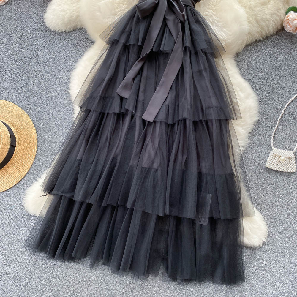 Rebekah Tiered Mesh Dress