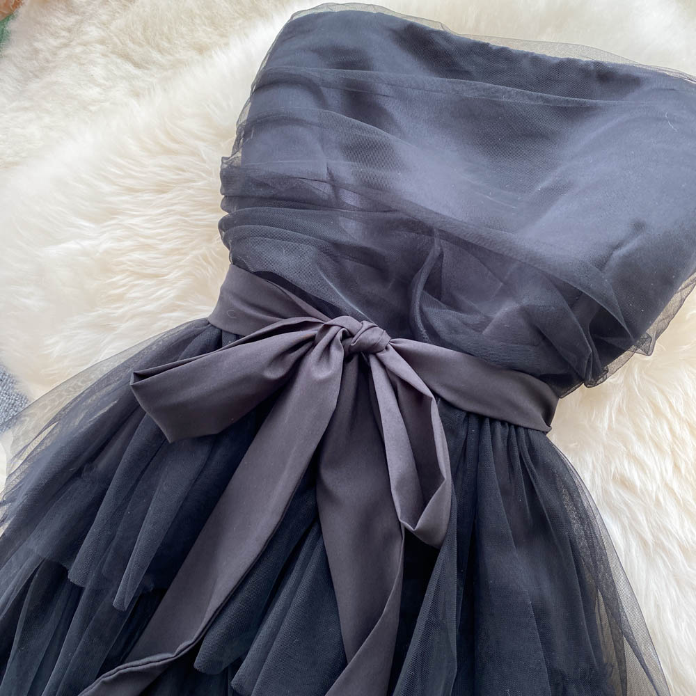 Rebekah Tiered Mesh Dress