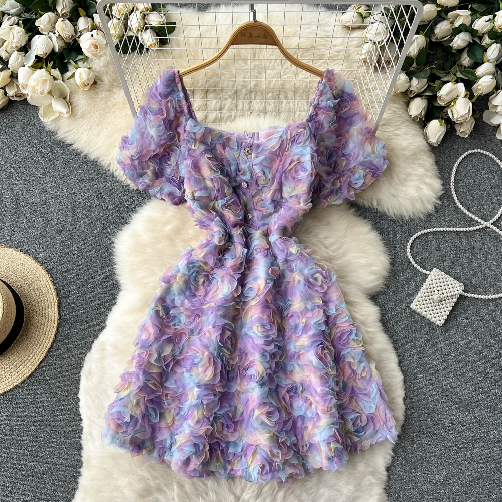 Brynn Floral Mesh Dress