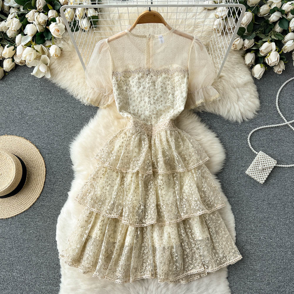 Coraline Tiered Mesh Dress