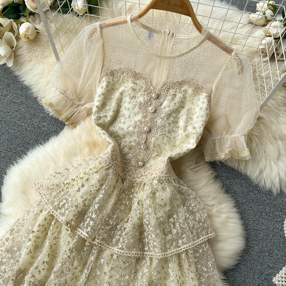 Coraline Tiered Mesh Dress