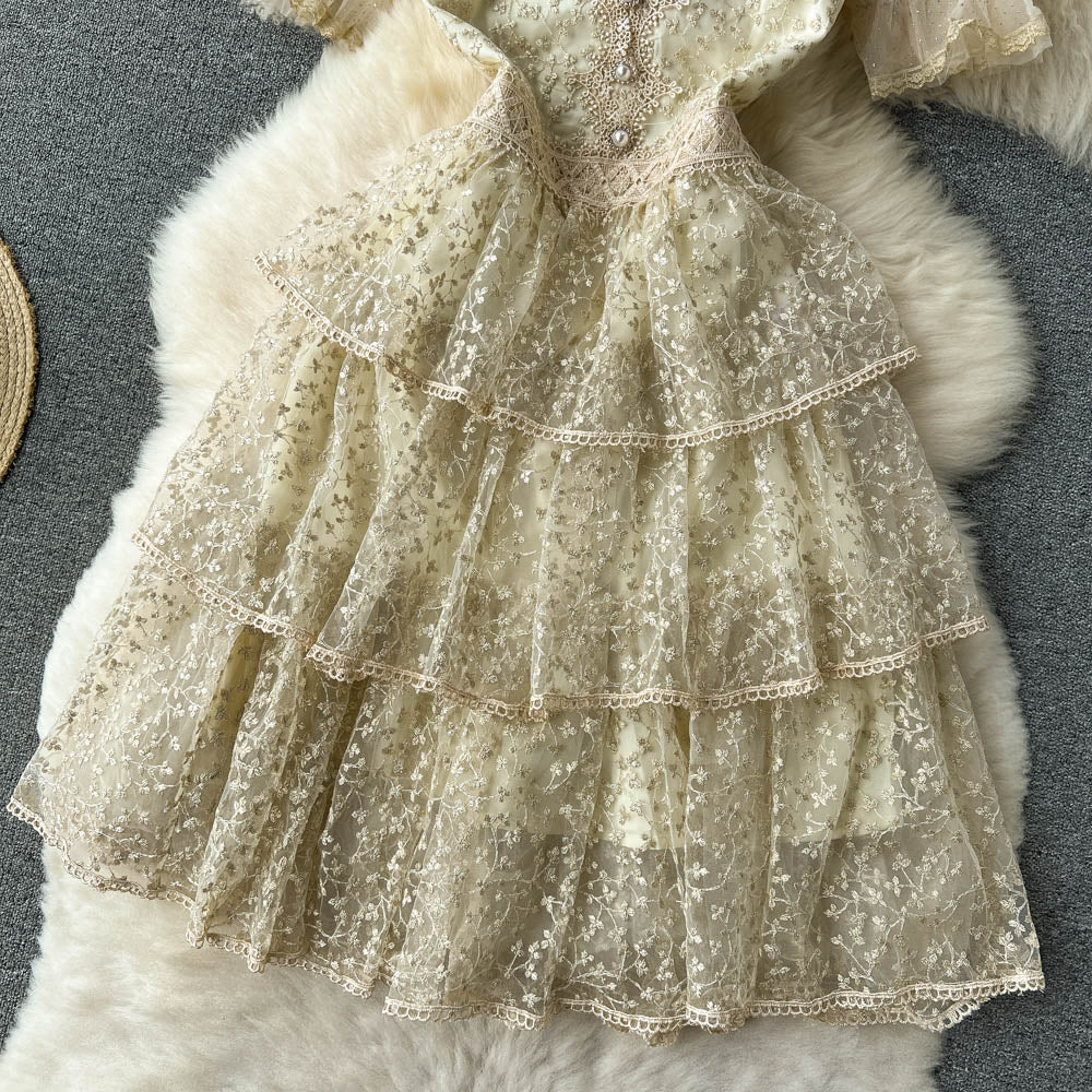 Coraline Tiered Mesh Dress