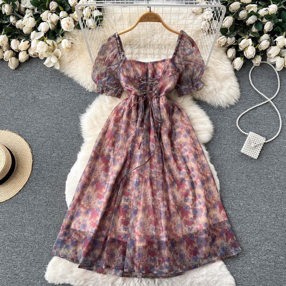 Remy Corset Puff Sleeve Dress