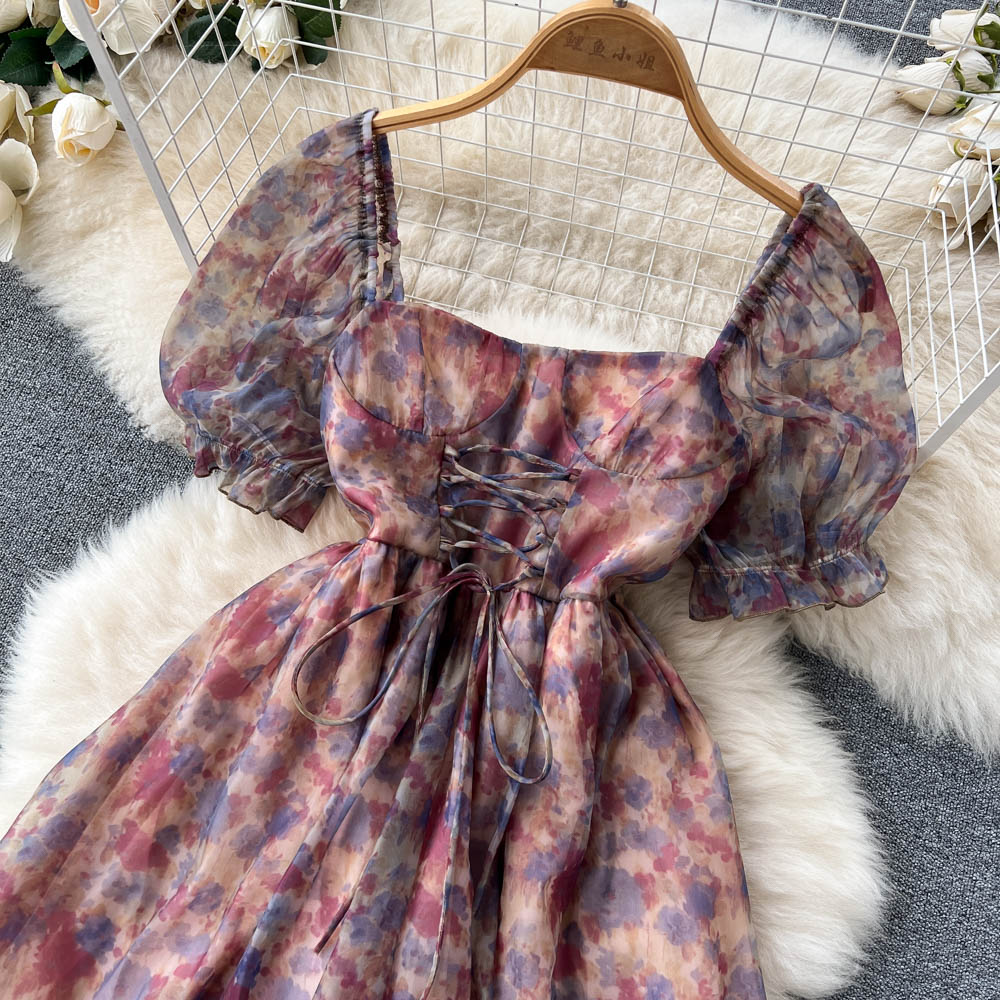 Remy Corset Puff Sleeve Dress