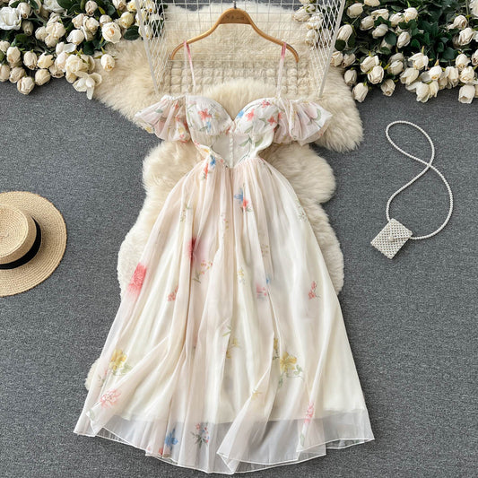 Caroline Off-Shoulder Open Back Dress