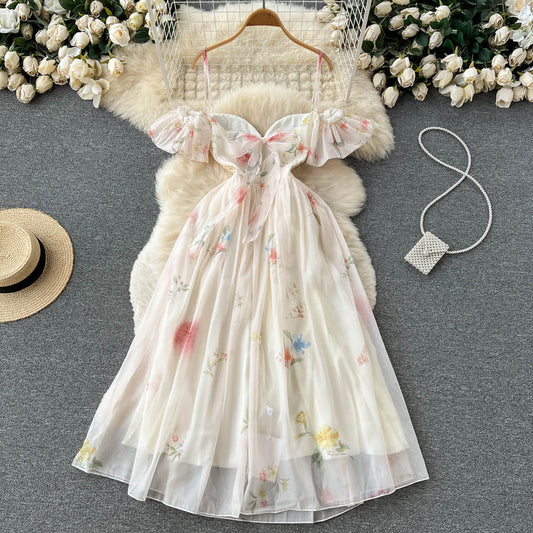 Caroline Off-Shoulder Open Back Dress