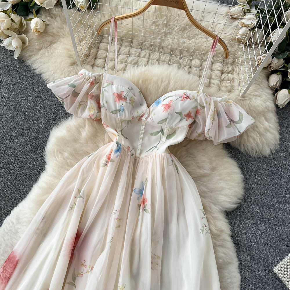 Caroline Off-Shoulder Open Back Dress