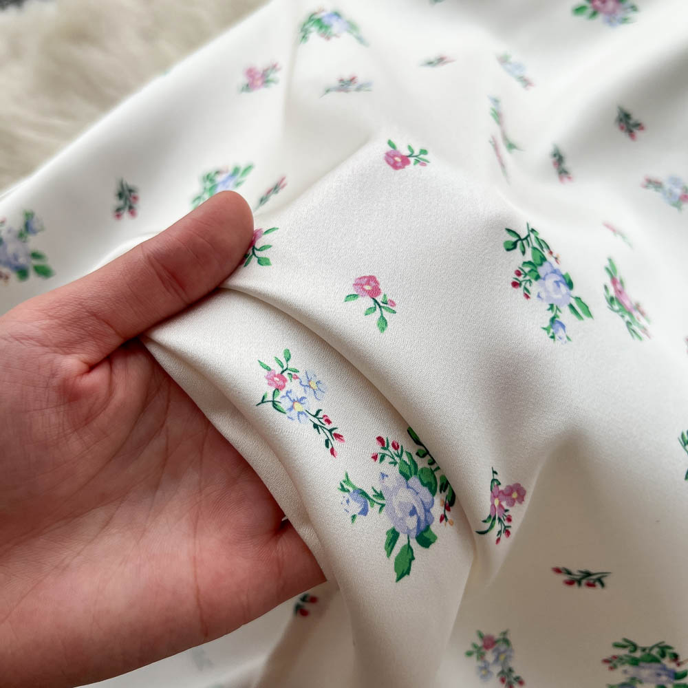Celia Floral Satin Dress