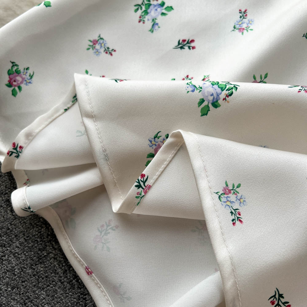 Celia Floral Satin Dress