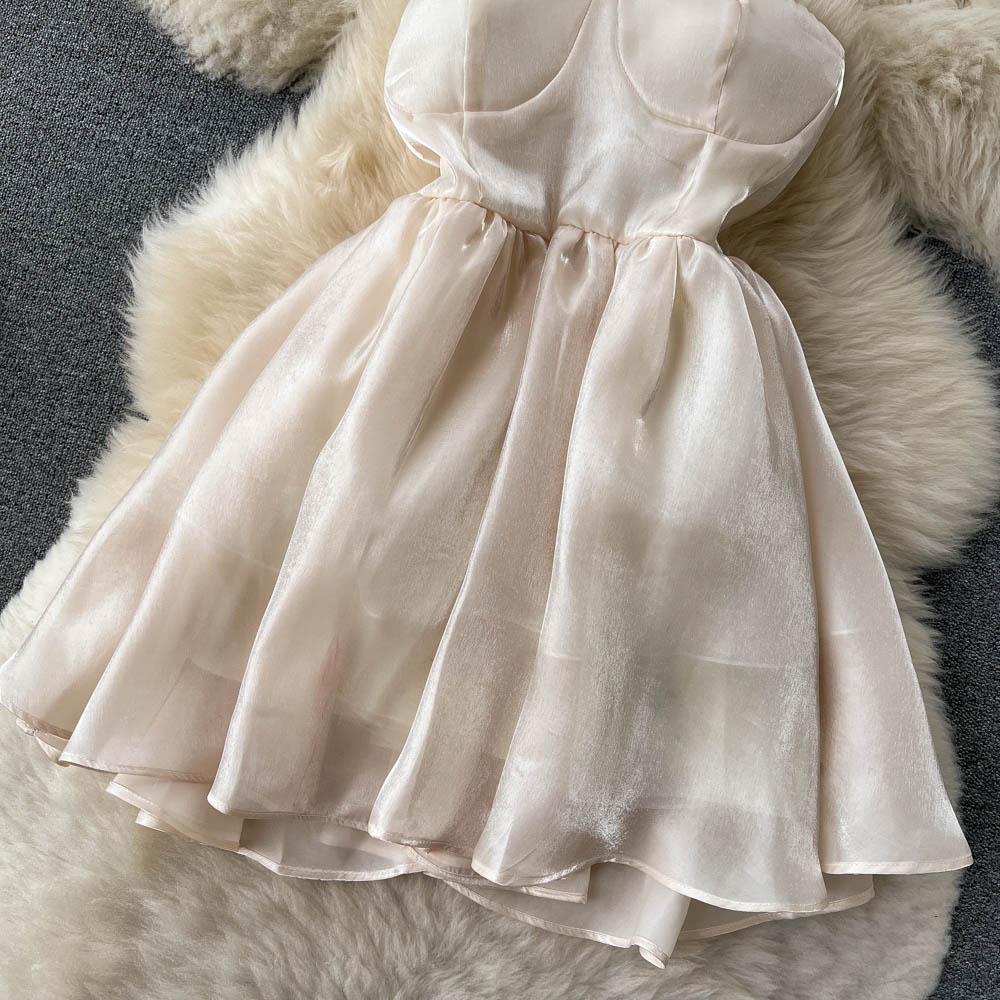 Zoe Bead Strap Open Back Dress