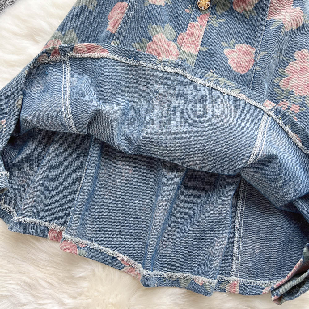 Kyleigh Puff Sleeve Denim Dress