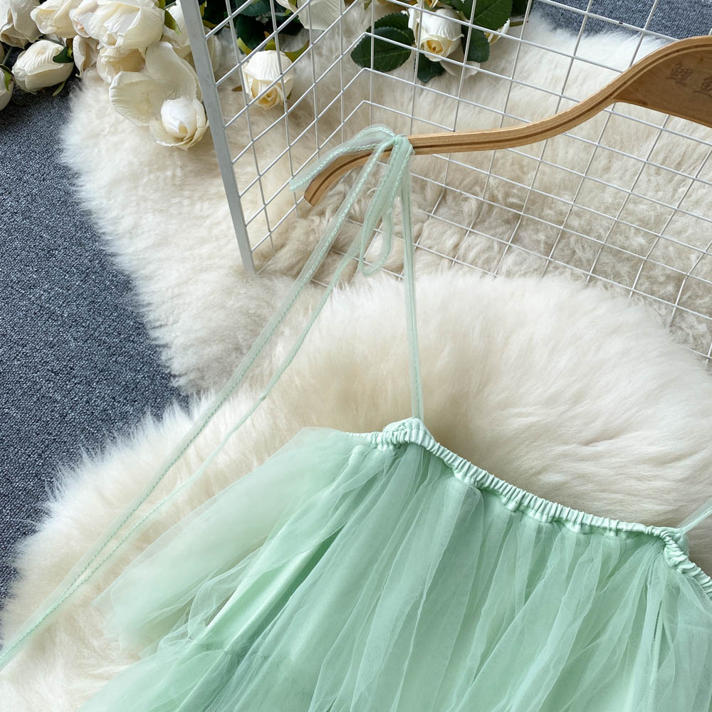 Camryn Tiered Mesh Dress