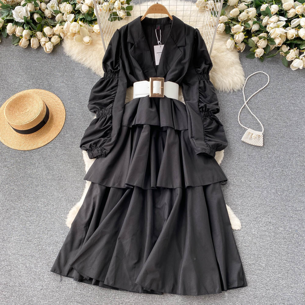 Reagan Tiered Puff Sleeve Dress
