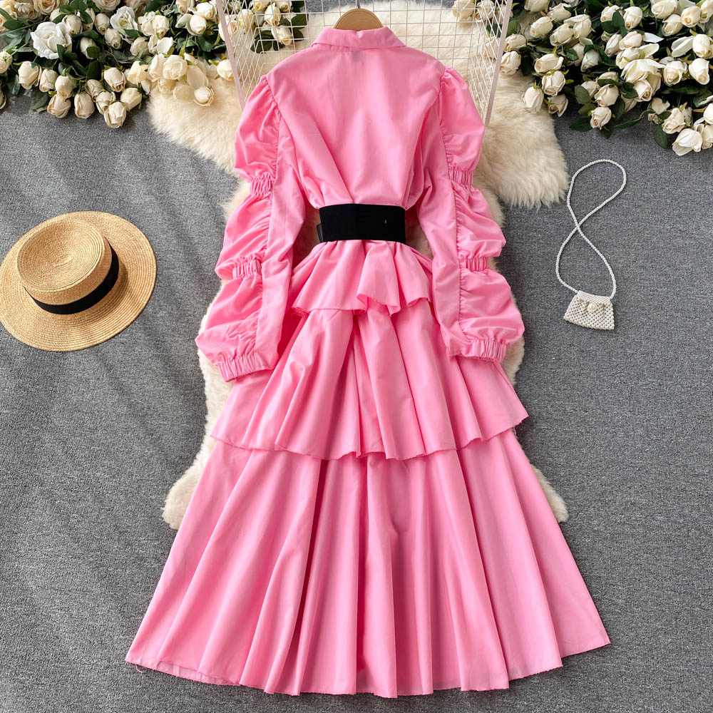 Reagan Tiered Puff Sleeve Dress