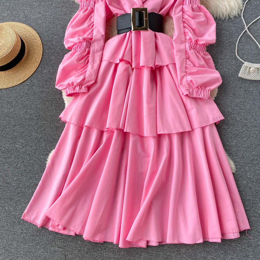 Reagan Tiered Puff Sleeve Dress