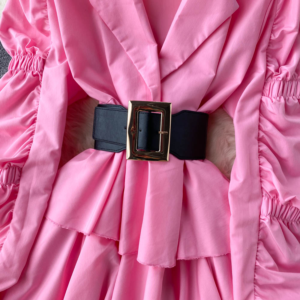 Reagan Tiered Puff Sleeve Dress