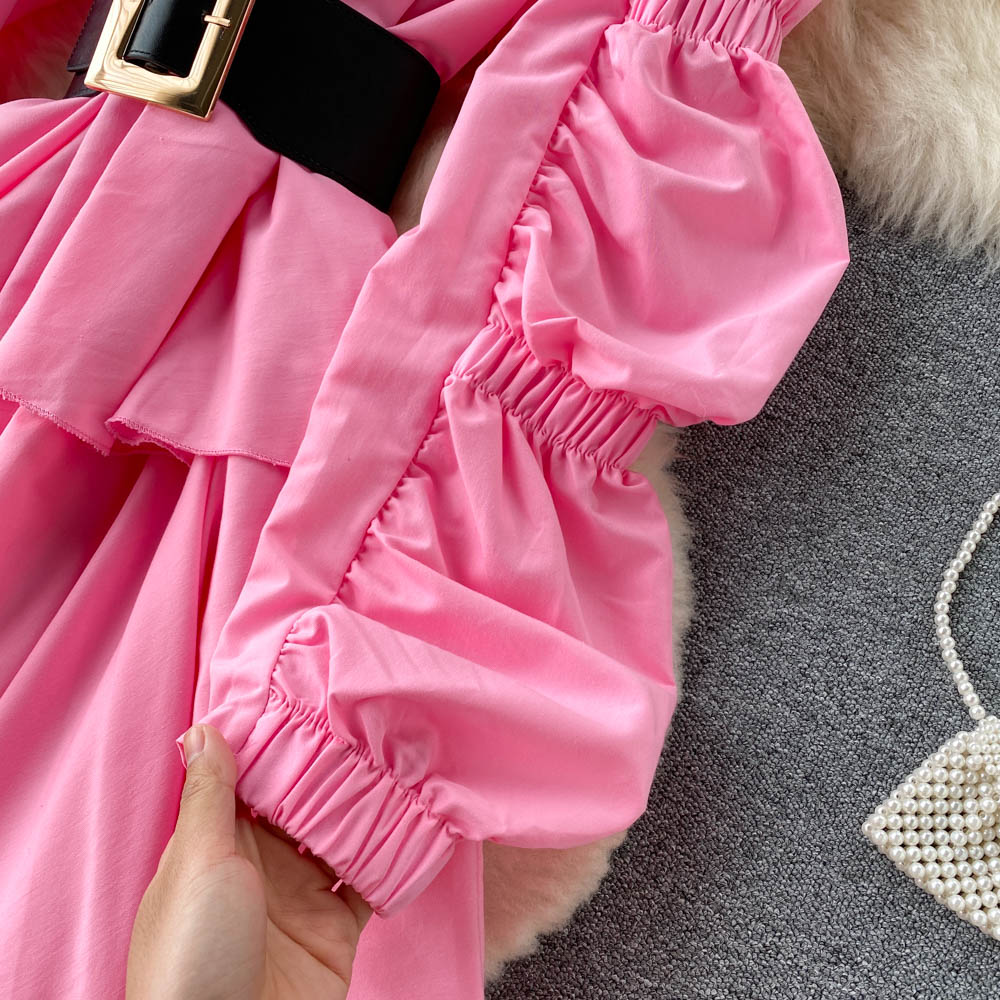 Reagan Tiered Puff Sleeve Dress