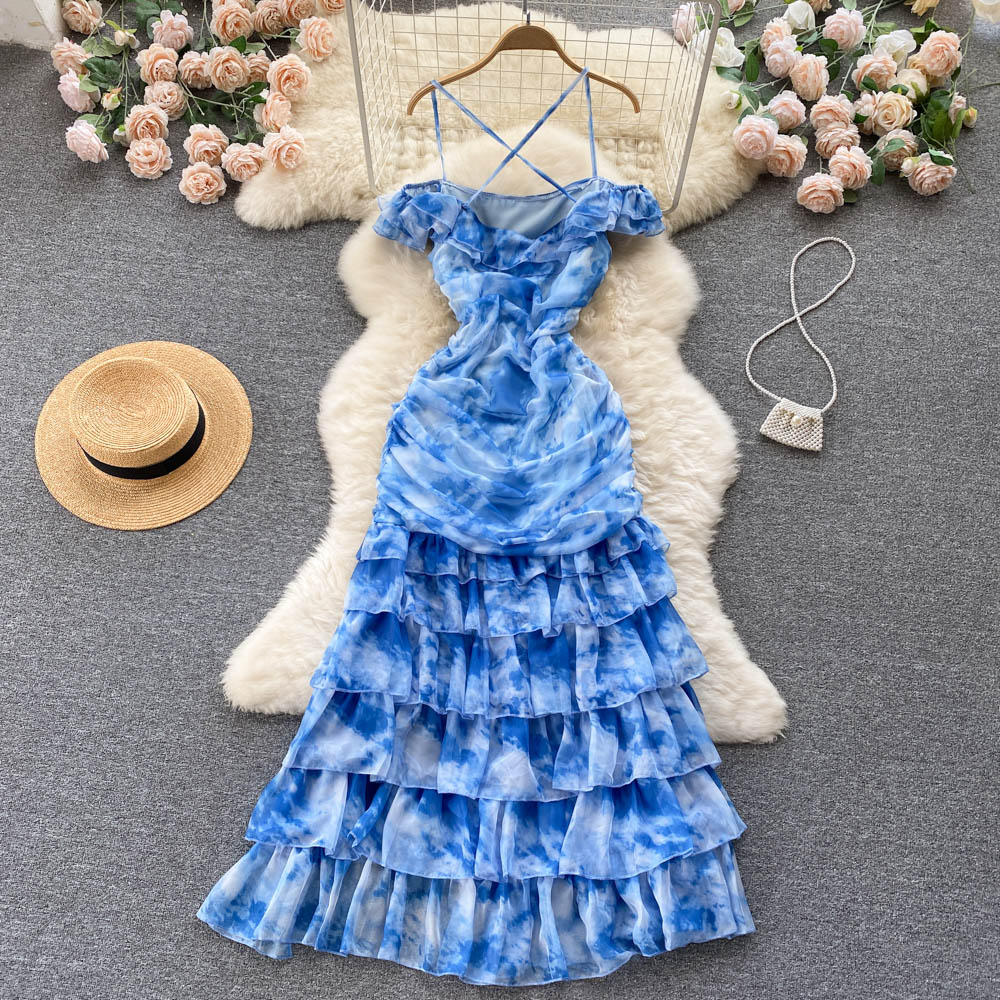 Sheena Tie Dye Tiered Dress