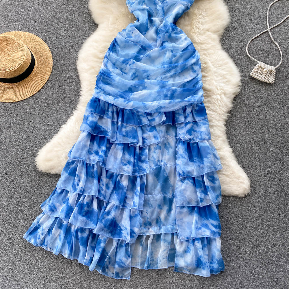 Sheena Tie Dye Tiered Dress