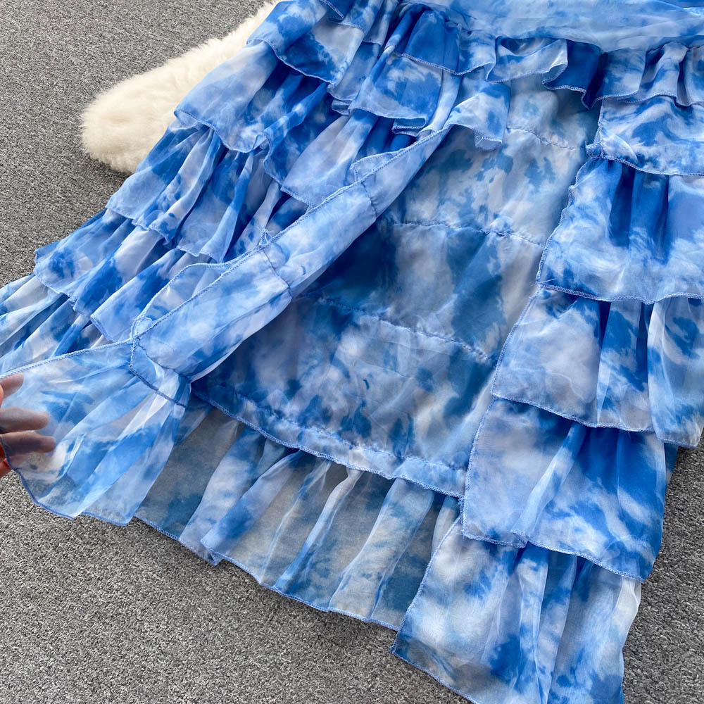 Sheena Tie Dye Tiered Dress